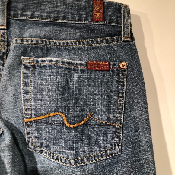 7 For All Mankind // Bootcut Jeans, Size 28 - Picture 1 of 7